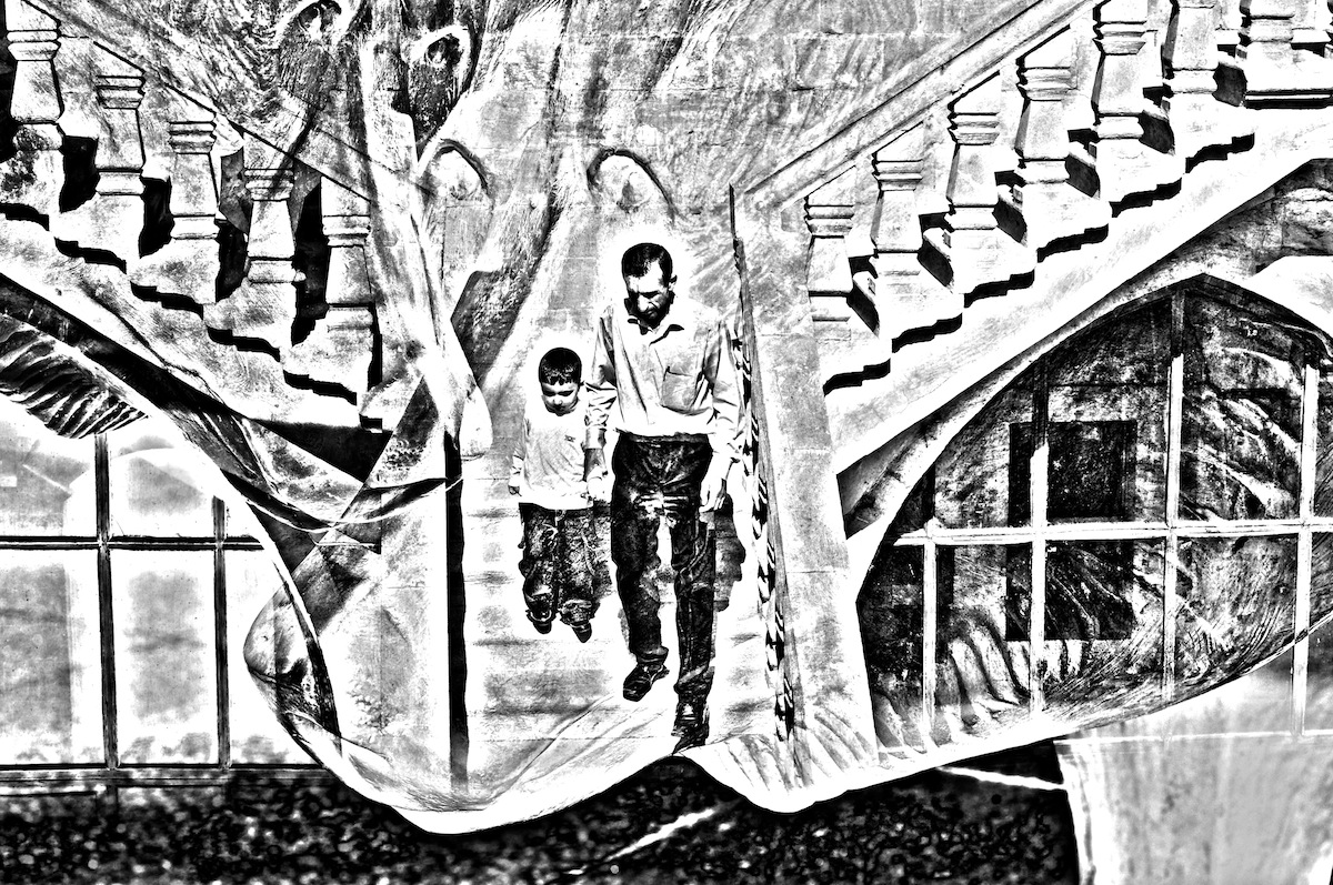 There Are Bears On The Stairs And Often In Pairs