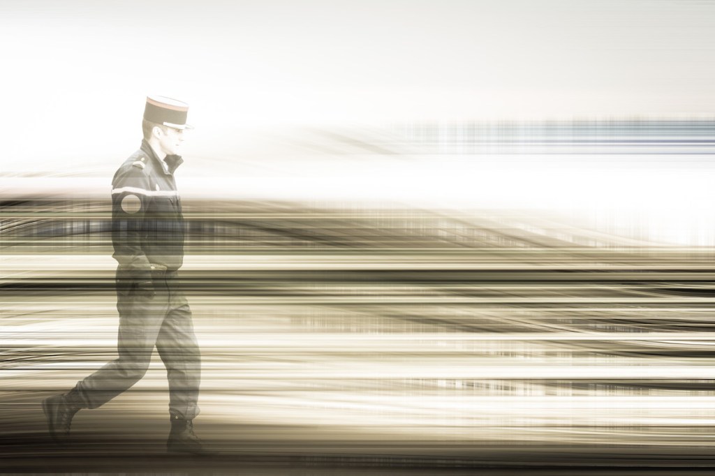 Mountain Landscape With&nbsp;Policeman