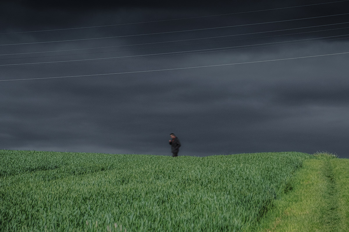 Walking Under Wires In A Thunderstorm 