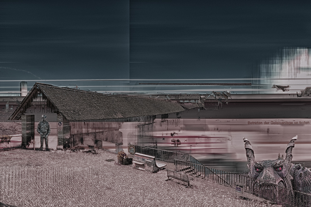 Betreten der Geleisanlage verboten